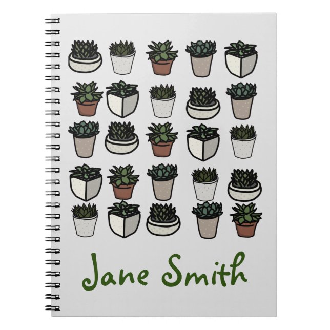 Carnet Motif funky plante Cactus (Devant)
