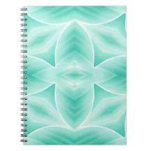 Motif géométrique Aquamarine et Blanc