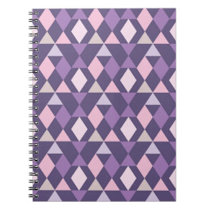 Carnet Motif géométrique arabe pourpre