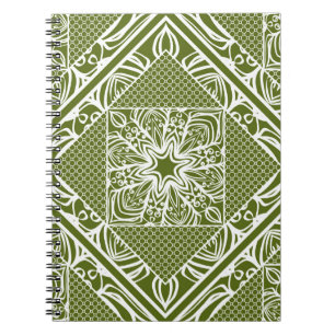 Carnet Motif géométrique fleurie sans couture. illustr vi