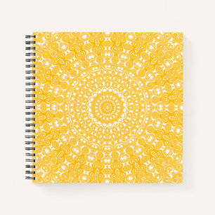 Carnet Motif géométrique Golden Mandala