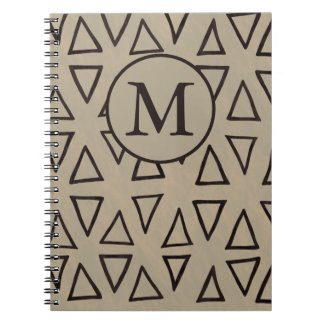 Carnet Motif géométrique initial de monogramme