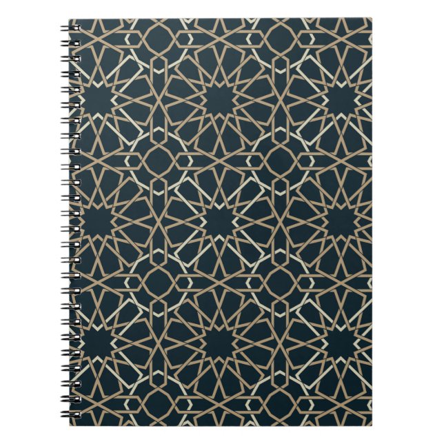 Carnet Motif géométrique islamique Abstrait (Devant)