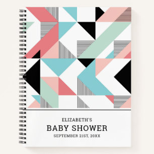 Carnet Motif géométrique moderne   BABY SHOWER