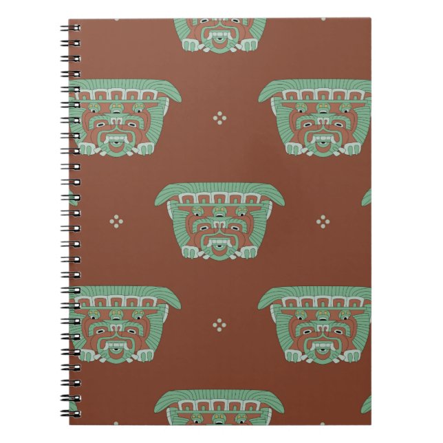 Carnet Motif géométrique sans couture avec motifs tribaux (Devant)
