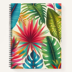 Carnet Motif hawaïen Feuille tropical