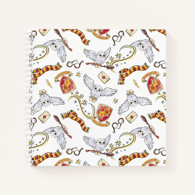 Carnet Motif Hedwig GRYFFINDOR™ (Devant)