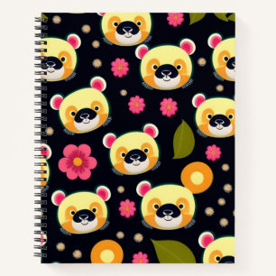 Carnet Motif inclinable Panda sans soudure