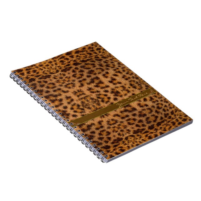 Carnet Motif Jaguar Féminin Mignon Imprimé Animal & Stile (Côté Droit)
