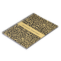Motif Leopard Poster de animal Black & Gold