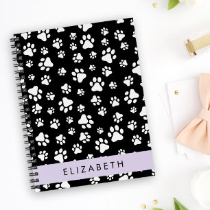 Carnet Motif mâle, Patrouilles de chien, Noir et Blanc, V