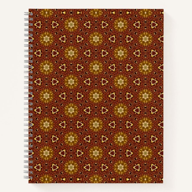 Carnet Motif Masala Brown épicé (Devant)