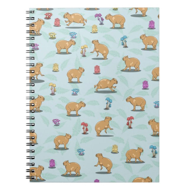 Carnet Motif mignon capybara (Devant)