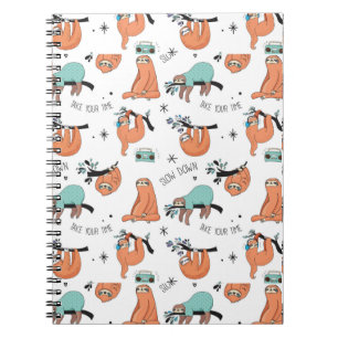 Carnet Motif mignon de paresse