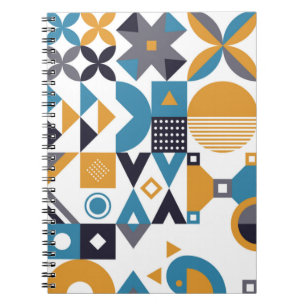 Carnet Motif minimaliste géométrique. Description Abstrai
