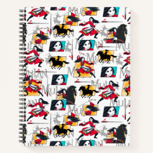 Carnet Motif Mulan Illustrated Panels