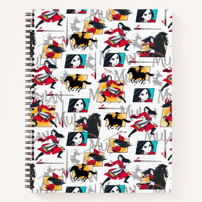 Carnet Motif Mulan Illustrated Panels (Devant)