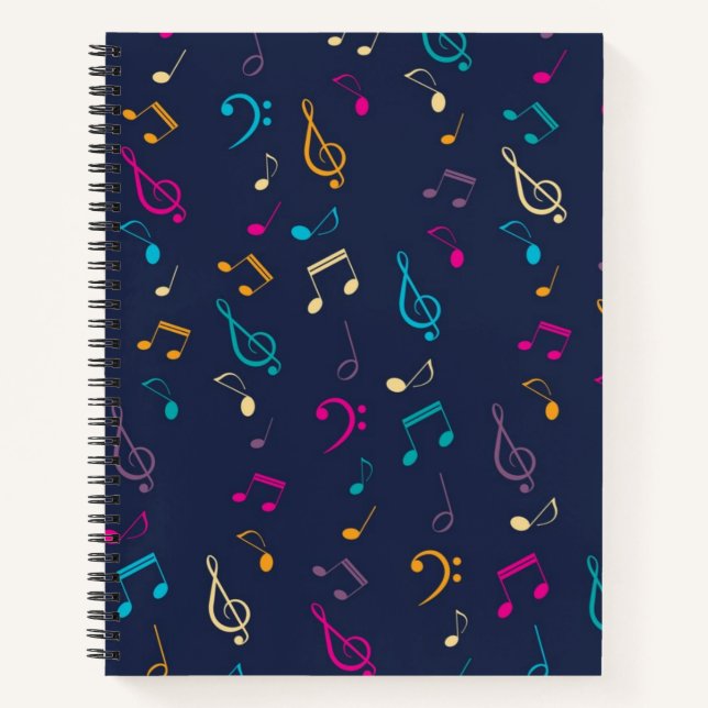 Carnet Motif musical (Devant)