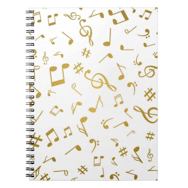 Carnet Motif musical (Devant)