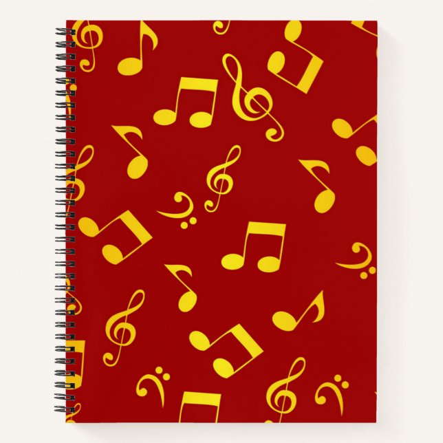 Carnet Motif musical (Devant)