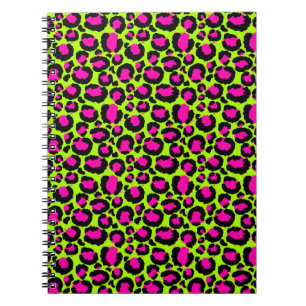 Carnet Motif Neon Cheetah, Garçons Filles & Enfants, Leop