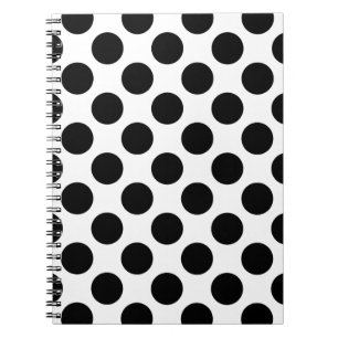 Carnet Motif noir de points sans fin + votre dos