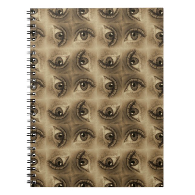 Carnet Motif oeil (Devant)