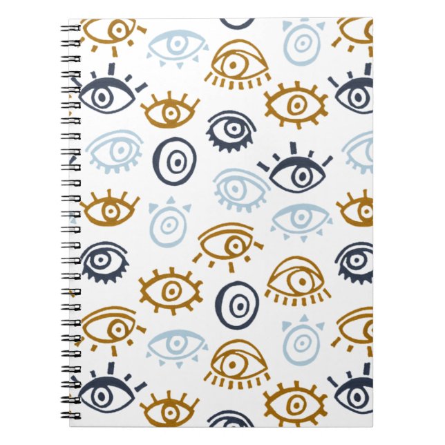 Carnet Motif oeil mal (Devant)