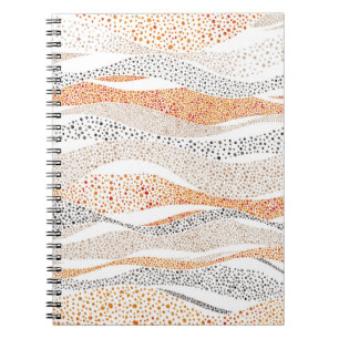 Carnet Motif ondulé en forme de pointillisme. Nom