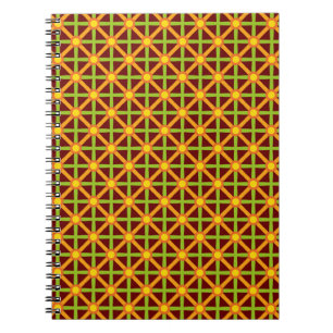 Carnet Motif orange et jaune inspiré par Retro