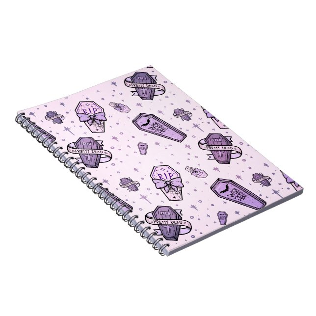 Carnet Motif Pastel Goth Coffins (Côté Droit)