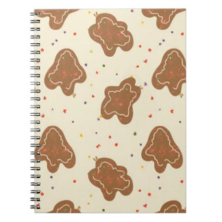 Carnet motif pâte à cookies ivoire
