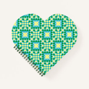 Carnet Motif Pixel clair