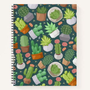 Carnet motif plante