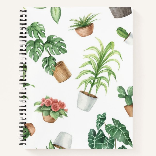 Carnet motif plante (Devant)