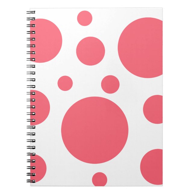 Carnet Motif Pois moderne (Devant)