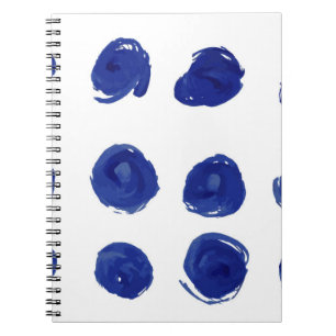 Carnet Motif pois sans couture peint à la main