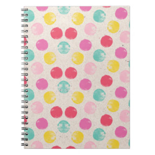 Carnet Motif Polka couleur mignon
