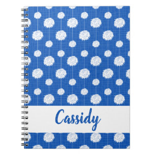 Carnet Motif Pom Pom Pom-pom girl bleu