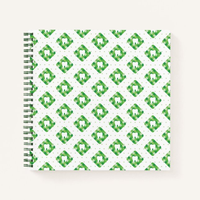 Carnet Motif pour dents vert (Devant)