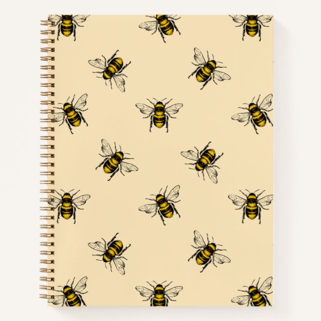 Carnet Motif Queen Bee (Devant)