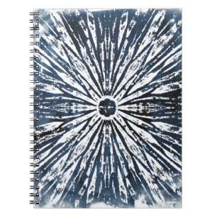 Carnet Motif radial Indigo Ink