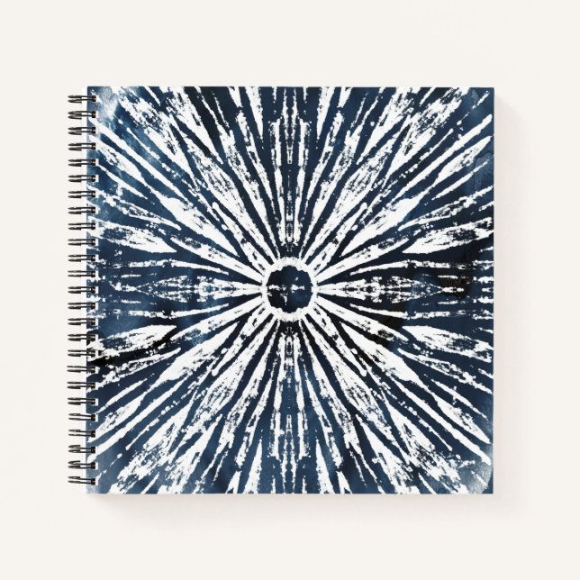 Carnet Motif radial Indigo Ink (Devant)
