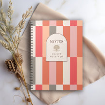 Motif rayé élégant et personnalisé féminin
