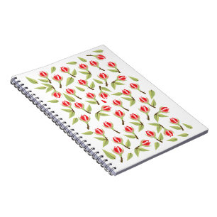 Carnet Motif Red Rose