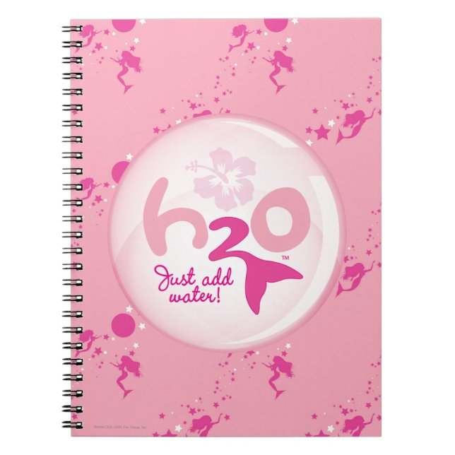 Carnet Motif rose de sirène (Devant)