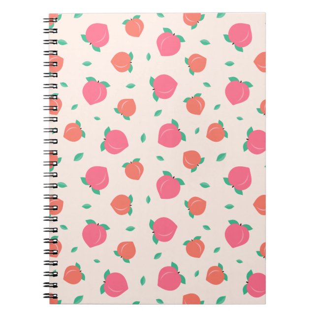 Carnet Motif rose pâle (Devant)