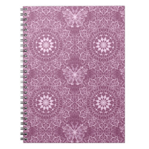 Carnet Motif rose vintage