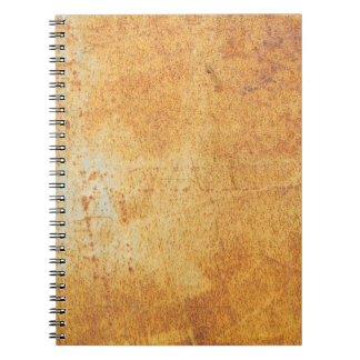 Carnet motif rouillé et fond abstrait, vieilli, art, reto