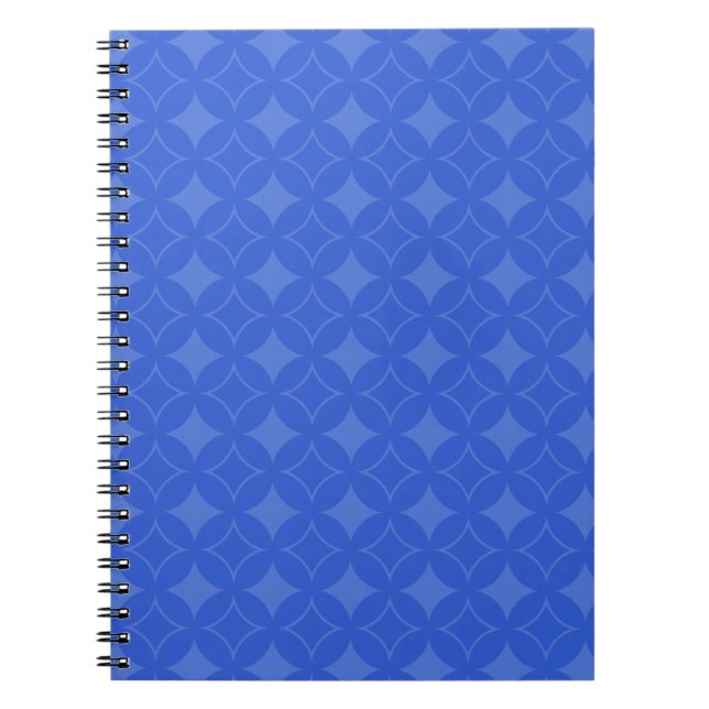 Carnet Motif royal bleu shippo (Devant)